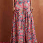 trueBrowns Orange Print Sharara Set | Swadesiicart