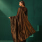 trueBrowns Black Cotton Gold Lurex Striped Ready to Wear Saree | Swadesiicart