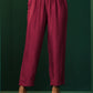 trueBrowns Rust Silk Angrakha Kurta Pant Set | Swadesiicart
