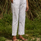 trueBrowns White Cotton Embroidered Relaxed Co-ord Set - Swadesiicart