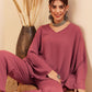 InWeave Women's Light Brown Full Sleeve Boho Top Bottom Set - Swadesiicart