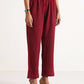 trueBrowns Maroon Angrakha Kurta Set | Swadesiicart