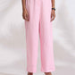 trueBrowns Pink Cotton Embroidered Kurta Set | Swadesiicart
