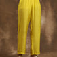 trueBrowns Lime Lehariya Printed Silk Kaftan Pant Set | Swadesiicart