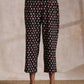 trueBrowns Black Bird Bagru Print Cotton Sleeveless Kurta Pant Set | Swadesiicart