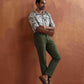trueBrowns Men's Off White Printed Short Kurta | Swadesiicart