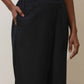 trueBrowns Black Cotton Linen Co-Ord Set - Swadesiicart