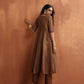 trueBrowns Bronze Tissue Flared Anarkali Kurta Set | Swadesiicart