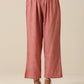 trueBrowns Light Mauve Slub Textured Sleeveless Short Co-Ord Set - Swadesiicart