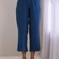 trueBrowns Classic Blue Dobby Pleated Co-Ord Set - Swadesiicart