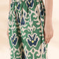 trueBrowns Green Cotton Ikat Sleeveless Co-ord Set - Swadesiicart