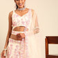 House of Panchhi Cream Net Sequins with heavy Zarkan embroidery Lehenga choli & Dupatta | Swadesiicart