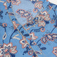 InWeave Women's Skyblue Pink Floral Angrakha Straight Kurta - Swadesiicart