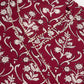 InWeave Women's Wine Floral Print Straight Angrakha Gota Kurta - Swadesiicart