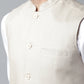 Even Apparels Men's Cream Nehru Jacket With Welt Pockets | Swadesiicart