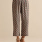 trueBrowns Grey Floral Silk Printed Co-Ord Set - Swadesiicart