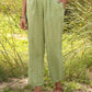 trueBrowns Green Cotton Embroidered Kurta Set | Swadesiicart