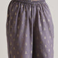 trueBrowns Plum Grey Foil Short Co-Ord Set - Swadesiicart