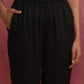 trueBrowns Black Modal Round Neck Kurta Co-ord Set - Swadesiicart