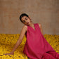 trueBrowns Pink Gold Cotton Handkerchief Co-Ord Set - Swadesiicart