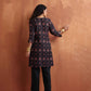 trueBrowns Black Print Kurta Co-ord Set - Swadesiicart