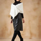 InWeave Women's Pure White Faux Fur Cape - Swadesiicart