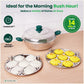 The Indus Valley 14 Pit Tri-Steel Multi Pot Premium Stainless Steel Idli/ Momo Maker/  Veg Steaming Set, Tri-ply Induction Bottom, 2 Plates, 27cm