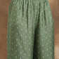 trueBrowns Light Green Bandhani Printed Silk Co-Ord Set - Swadesiicart