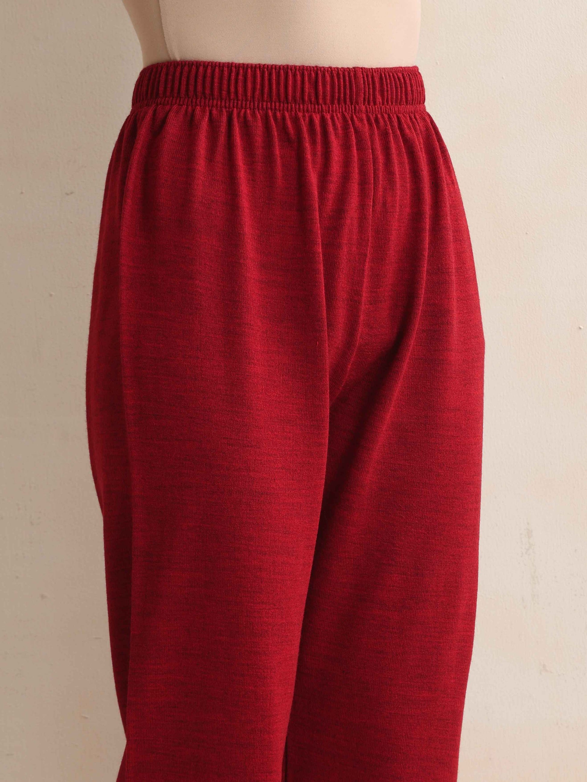 trueBrowns Red Kashmiri Woollen Jacket 3pc Set | Swadesiicart
