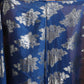 trueBrowns Blue Metallic Ready To Wear Saree | Swadesiicart