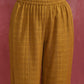 trueBrowns Mustard Cotton Dobby Co-ord set - Swadesiicart