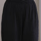 trueBrowns Black Dobby Neck Pleat Kurta Pant Set | Swadesiicart