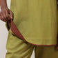 trueBrowns Pear Green Cotton Linen Co-Ord Set - Swadesiicart