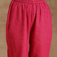 trueBrowns Pink Gold Cotton Yoke Kurta Set | Swadesiicart