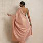 trueBrowns Pink Gold Lurex Ready To Wear Saree | Swadesiicart