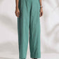 trueBrowns Green Cotton Print Jacket Top Co-ord Set - Swadesiicart