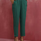 trueBrowns Green Straight Kurta Co-ord Set - Swadesiicart