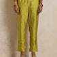 trueBrowns Green Tissue A-line Kurta Set | Swadesiicart