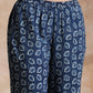 trueBrowns Indigo Dabu Floral Print Cotton Kaftan Co-Ord Set - Swadesiicart
