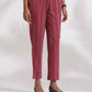 trueBrowns Maroon Cotton Flared Kurta Set | Swadesiicart