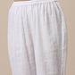 trueBrowns Gauze White Short Co-Ord Set - Swadesiicart