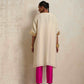 trueBrowns Ivory Tissue Kurta Co-ord Set - Swadesiicart
