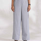 trueBrowns Grey Cotton Stripe Co-ord Set - Swadesiicart