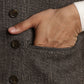 Even Apparels Men's Brown Double Breast Waistcoat | Swadesiicart