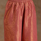trueBrowns Blush Gold Cotton Anarkali Set | Swadesiicart
