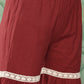 InWeave Women's Brick Rust Boota Sharara Set With Dupatta - Swadesiicart