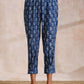 trueBrowns Indigo Dabu Zig-Zag Motifs Print Cotton Sleeveless Co-Ord Set - Swadesiicart