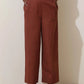 trueBrowns Brown Cotton Linen Co-Ord Set - Swadesiicart