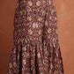 trueBrowns Brown Print Sharara Set | Swadesiicart