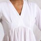 trueBrowns White Cotton Schiffli Flared Anarkali Kurta Set | Swadesiicart
